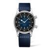 Orologi Longines Orologi Longines Uomo | Orologio Longines Legend Diver Automatico Acciaio Blu Pelle Blu 36 Mm