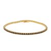 Gioielli Fabio Ferro i Gioielli Bracciali Tennis | Bracciale Tennis Fabio Ferro In Oro Rosa Con Diamanti Neri 2,25 Carati