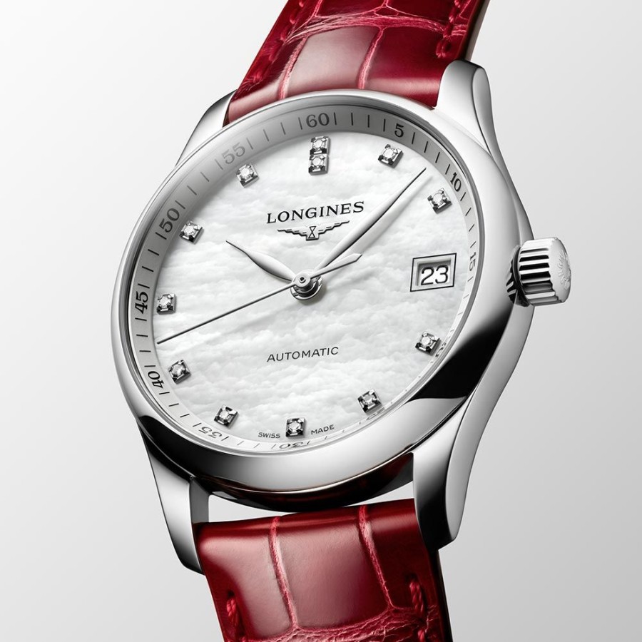 Orologi Longines Orologi Longines Donna | Orologio Longines Master Collection Madreperla E Diamanti 34 Mm