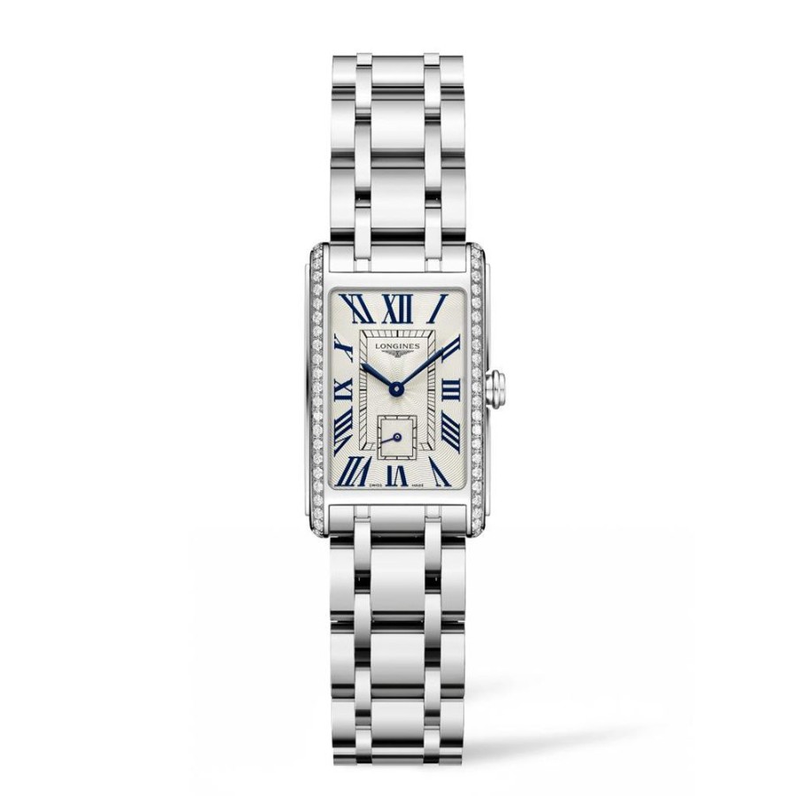 Orologi Longines Orologi Longines Donna | Orologio Longines Dolcevita Quarzo Acciaio Argento 20,80 X 32 Mm