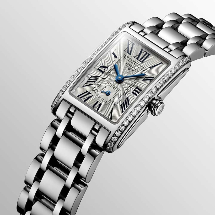 Orologi Longines Orologi Longines Donna | Orologio Longines Dolcevita Quarzo Acciaio Argento 20,80 X 32 Mm