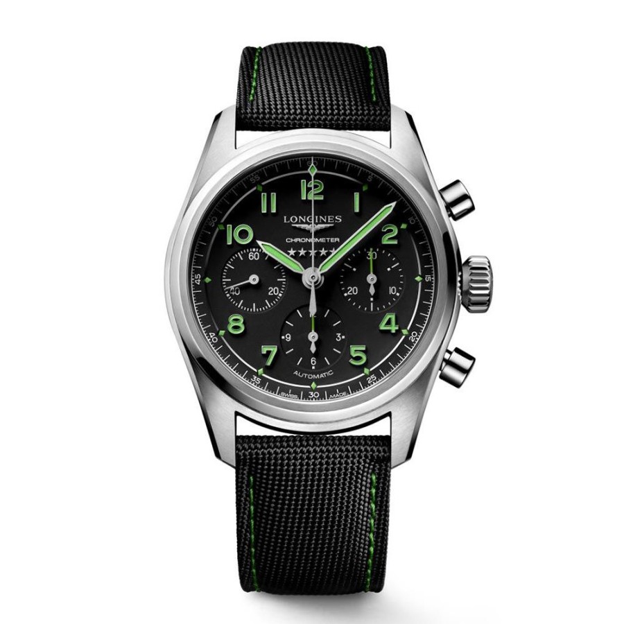 Orologi Longines Orologi Longines Uomo | Orologio Longines Spirit Pioneer Edition Automatico Titanio Nero 42 Mm