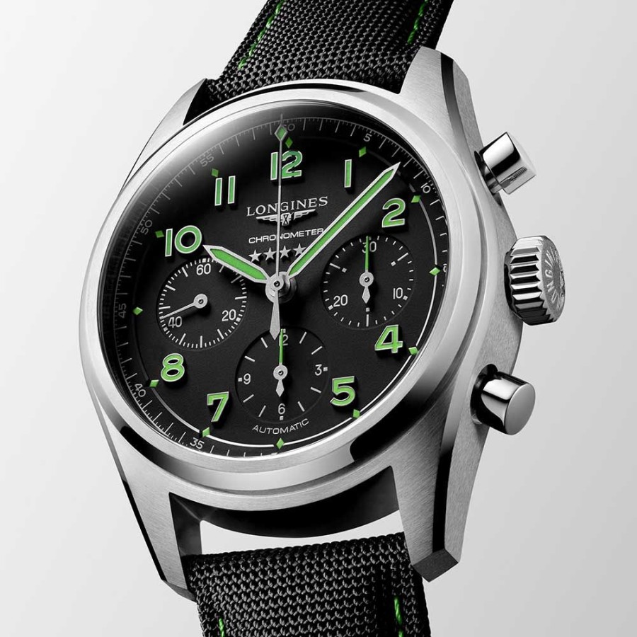 Orologi Longines Orologi Longines Uomo | Orologio Longines Spirit Pioneer Edition Automatico Titanio Nero 42 Mm