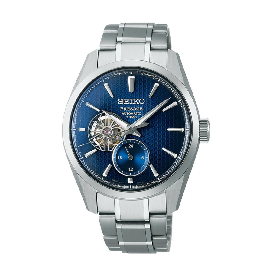 Orologi Seiko Orologi Seiko Uomo | Orologio Seiko Presage 3 Days Open Heart Blu Spb417J1