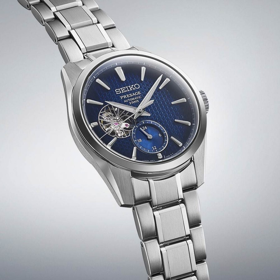 Orologi Seiko Orologi Seiko Uomo | Orologio Seiko Presage 3 Days Open Heart Blu Spb417J1