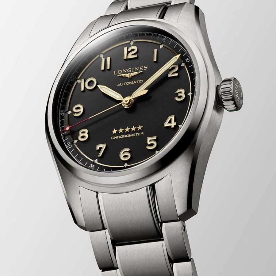 Orologi Longines Orologi Longines Uomo | Orologio Longines Spirit Titanium Chronometer Automatico 40 Mm