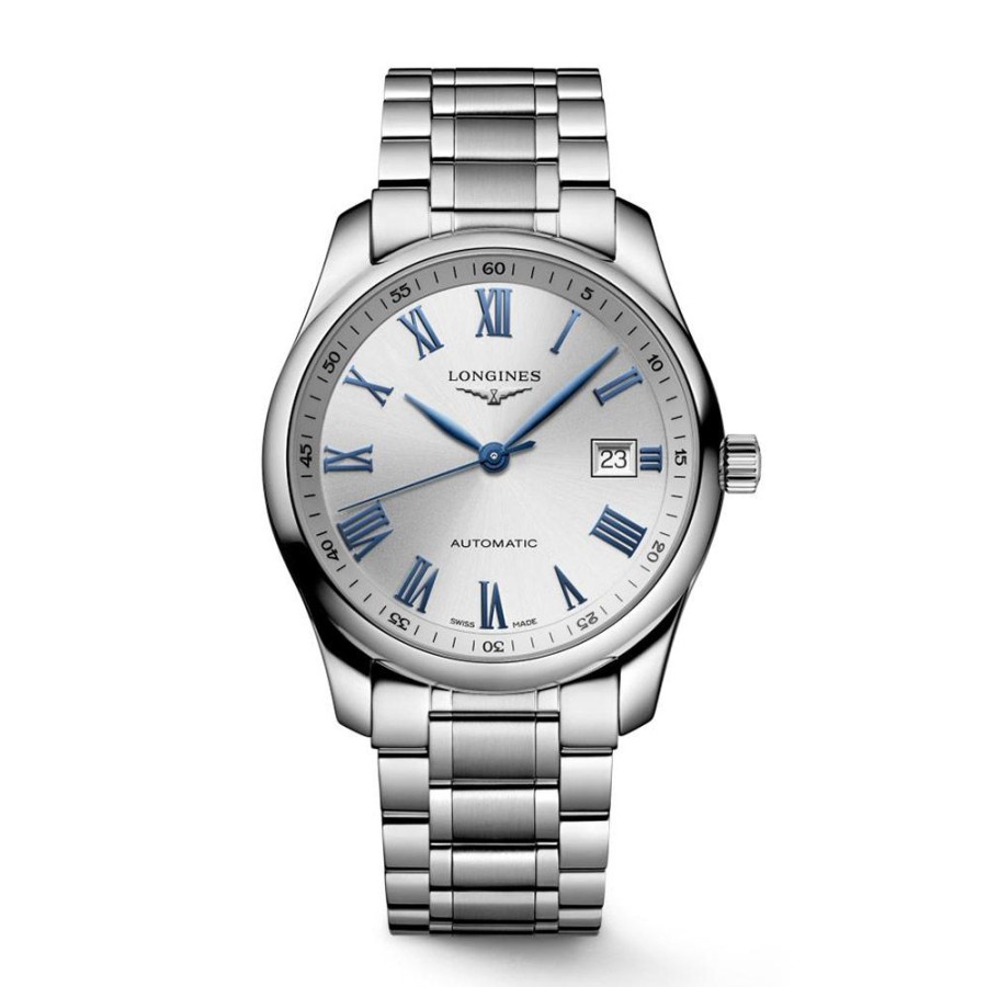 Orologi Longines Orologi Longines Uomo | Orologio Longines Master Collection Automatico Acciaio Argento Azzurro 40 Mm