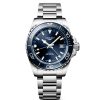 Orologi Longines Orologi Longines Uomo | Orologio Longines Hydroconquest Gmt Blu 41 Mm