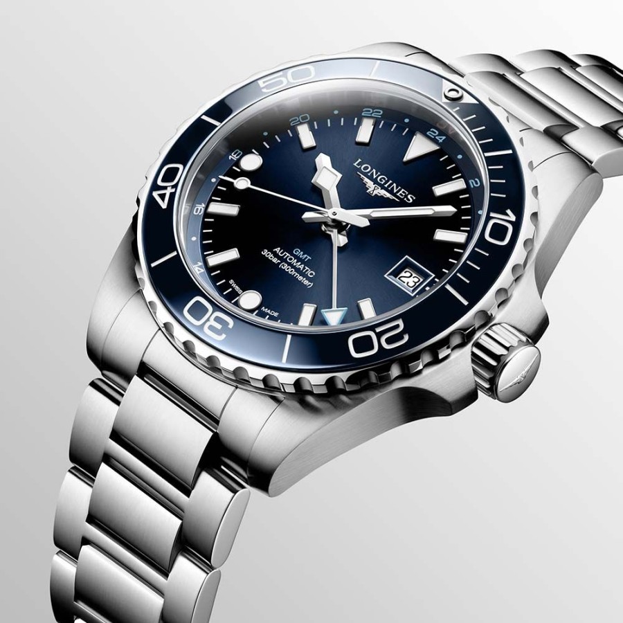 Orologi Longines Orologi Longines Uomo | Orologio Longines Hydroconquest Gmt Blu 41 Mm