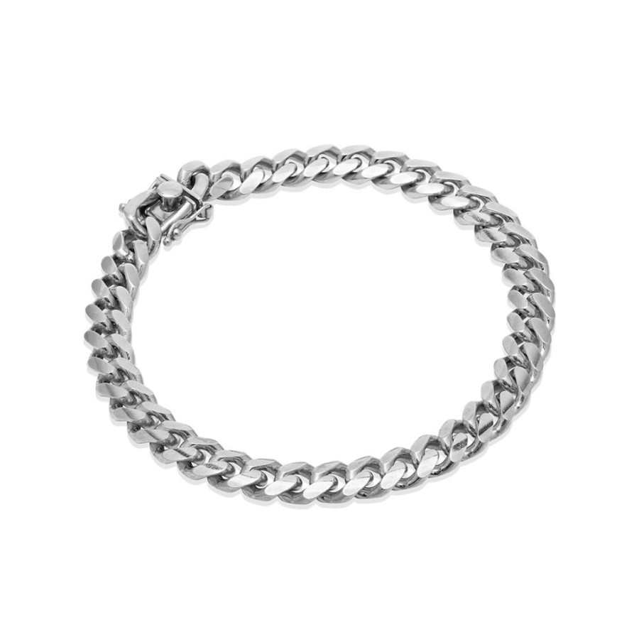 Gioielli Desmos Gioielli Desmos Uomo | Bracciale Desmos Catena Miami In Argento Lunghezza 19,5 Cm