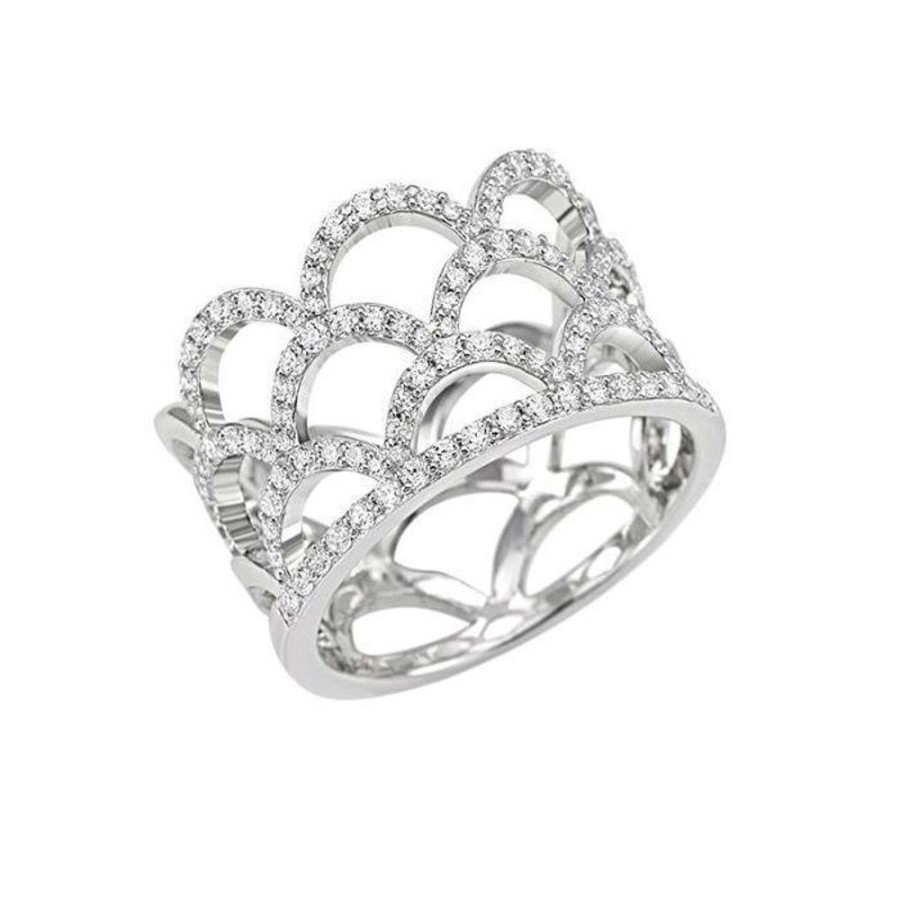 Gioielli Bliss Outlet Gioielli | Anello Fascia Bliss Gioielli Donna Collezione Venice In Argento 925 Con Zirconi