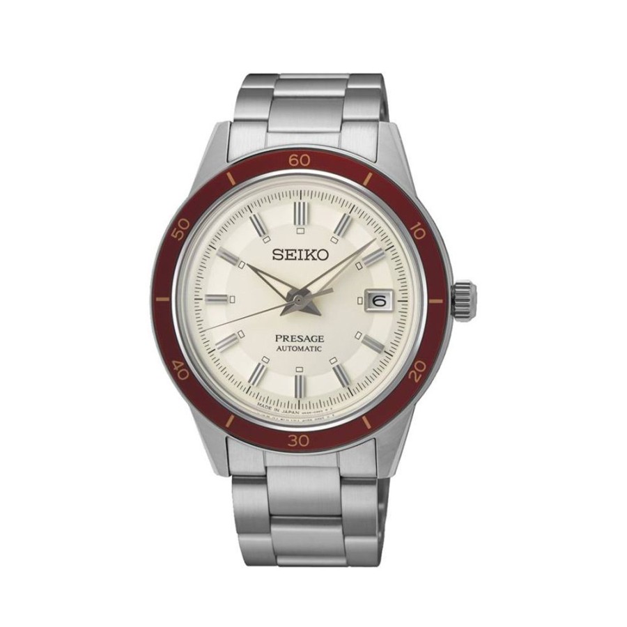 Orologi Seiko Orologi Seiko Uomo | Orologio Seiko Presage Automatico Acciaio Bianco 40,8 Mm Srph93J1