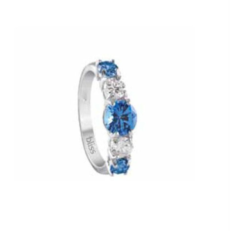 Gioielli Bliss Outlet Gioielli | Anello Bliss Princess Veretta Bicolore Blu