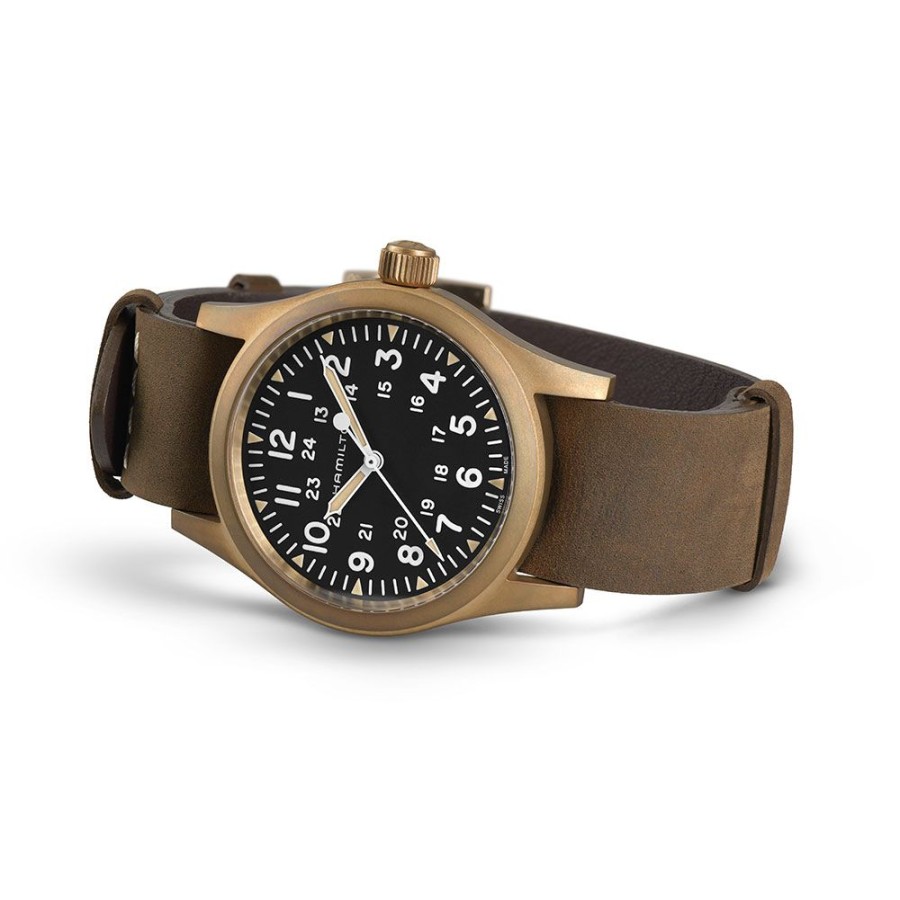 Orologi Hamilton Orologi Hamilton Uomo | Orologio Hamilton Khaki Field Mechanical Bronze 38 Mm