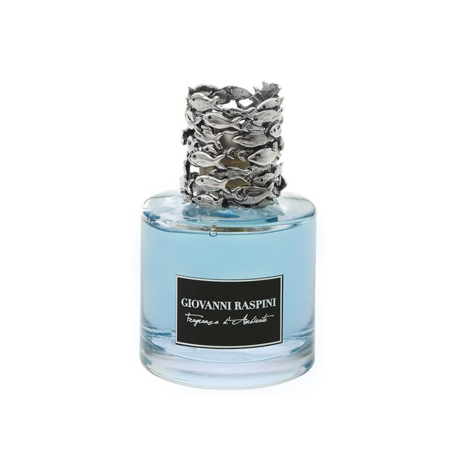 Articoli Da Regalo Giovanni Raspini Profumatori Ambiente Raspini | Diffusore Giovanni Raspini Sardine Piccolo 200 Ml "Vento Di Mare" In Bronzo Bianco