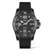 Orologi Longines Orologi Longines Uomo | Orologio Longines Hydroconquest Automatico Nero Caucciu 43 Mm