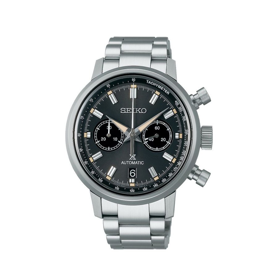 Orologi Seiko Orologi Seiko Uomo | Orologio Seiko Prospex Chronograph Speedtimer Automatico Quadrante Grigio Srq037J1 42,5 Mm