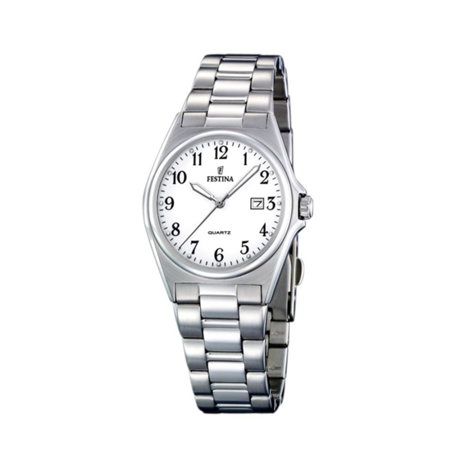 Orologi Festina Orologi Festina Donna | Orologio Festina Classics Bianco Acciaio