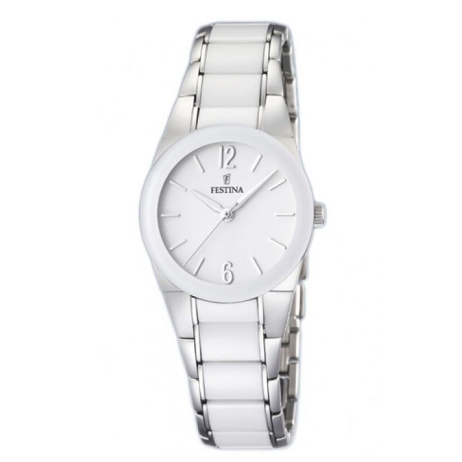 Orologi Festina Orologi Festina Donna | Orologio Festina Donna Modello Ceramic Bianco Mm. 30