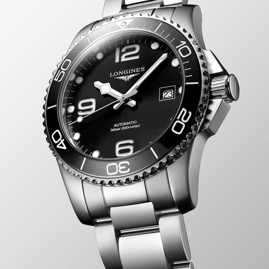 Orologi Longines Orologi Longines Uomo | Orologio Longines Hydroconquest Nero Automatico 43 Mm