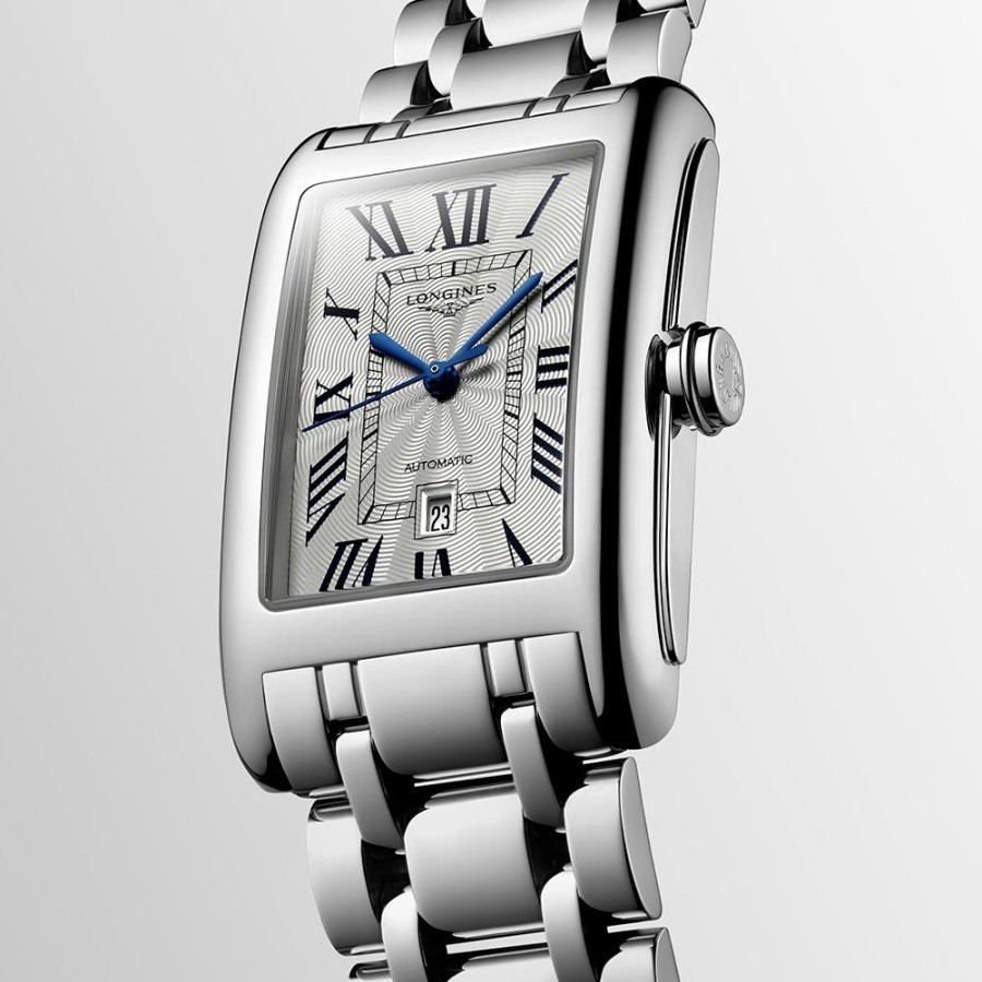 Orologi Longines Orologi Longines Uomo | Orologio Longines Dolcevita Automatico Acciaio Argento 27,70 X 43,80 Mm