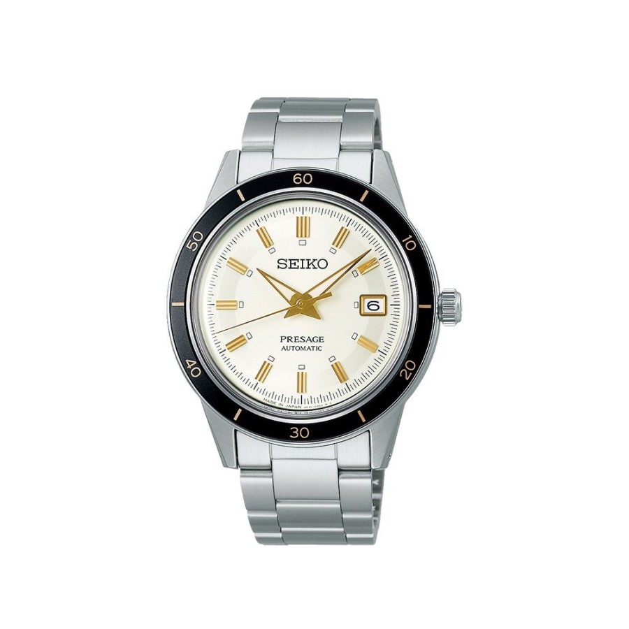 Orologi Seiko Orologi Seiko Uomo | Orologio Seiko Presage Automatic Vintage Edition Bianco 40,8 Mm Srpg03J1