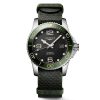 Orologi Longines Orologi Longines Uomo | Orologio Longines Hydroconquest Automatico Verde Nato 41 Mm