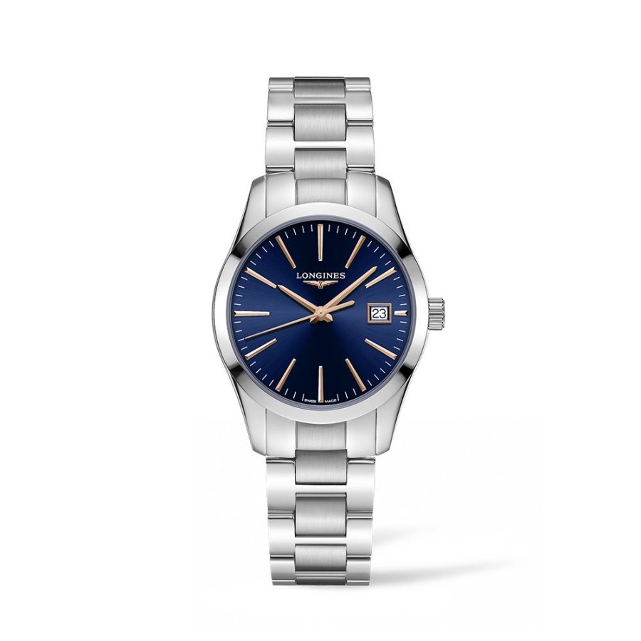 Orologi Longines Orologi Longines Donna | Orologio Longines Conquest Classic Blu Quartz 34 Mm