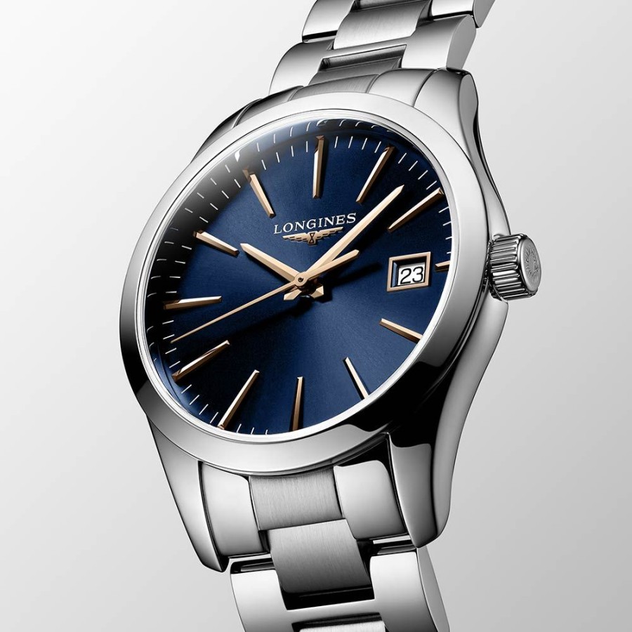 Orologi Longines Orologi Longines Donna | Orologio Longines Conquest Classic Blu Quartz 34 Mm