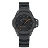 Orologi Hamilton Orologi Hamilton Uomo | Orologio Hamilton Khaki Navy Frogman Auto Acciaio Pvd Nero 46 Mm