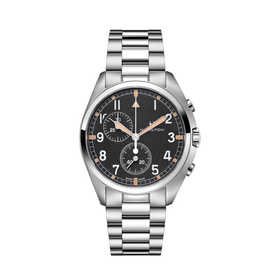 Orologi Hamilton Outlet Orologi | Orologio Hamilton Khaki Aviation Pilot Pioneer Chrono Quartz 41 Mm