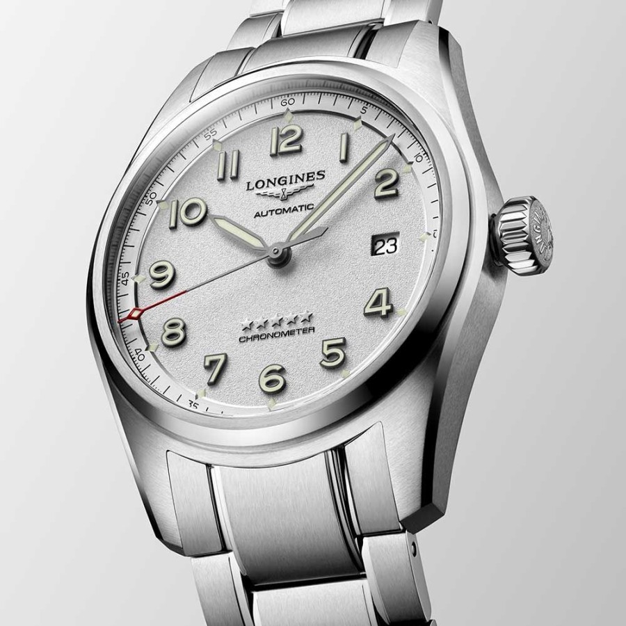 Orologi Longines Orologi Longines Uomo | Orologio Longines Spirit Automatico Acciaio Argento 40 Mm