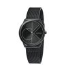 Orologi Calvin Klein Outlet Orologi | Orologio Calvin Klein Minimal Donna In Acciaio Pvd Nero Mm. 35 Con Cinturino Maglia Milano