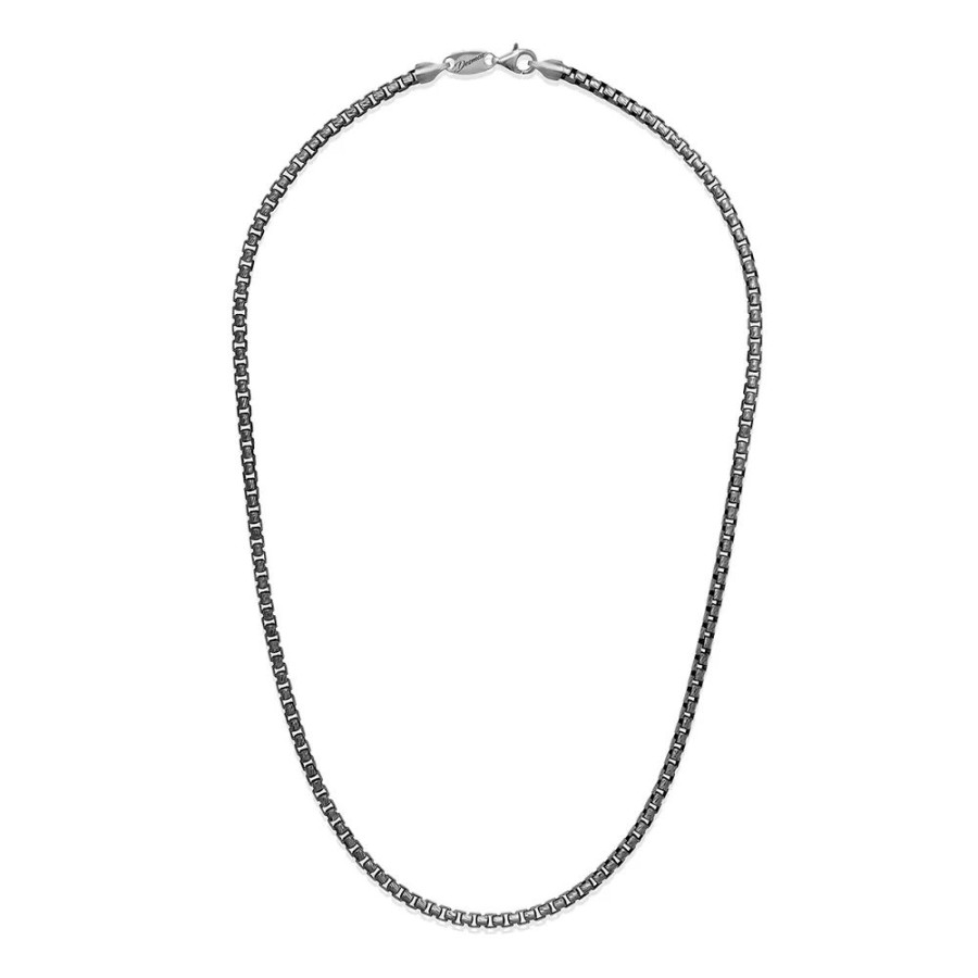 Gioielli Desmos Gioielli Desmos Uomo | Collana Desmos Venetian Diamond In Argento Brunito