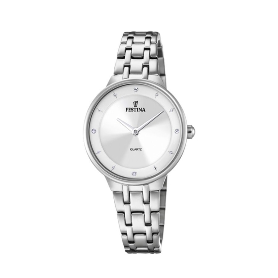 Orologi Festina Orologi Festina Donna | Orologio Festina Argento Cinghia Acciaio