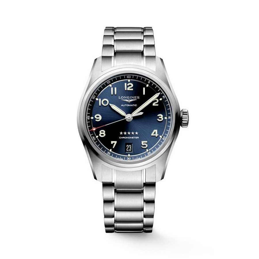 Orologi Longines Orologi Longines Donna | Orologio Longines Spirit Blu Chronometer Automatico 37 Mm