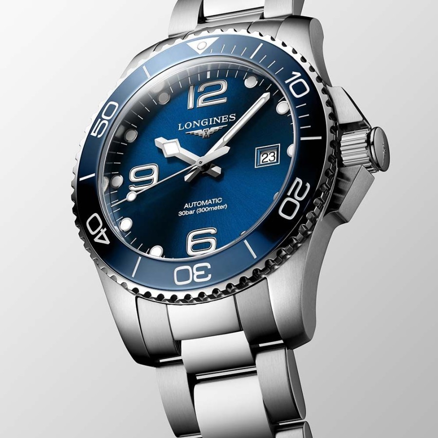 Orologi Longines Orologi Longines Uomo | Orologio Longines Hydroconquest Blu Automatico 43 Mm