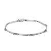 Gioielli Fabio Ferro i Gioielli Bracciali Tennis | Bracciale Tennis Fabio Ferro Snodato In Oro Bianco Con Diamanti 0,25 Carati