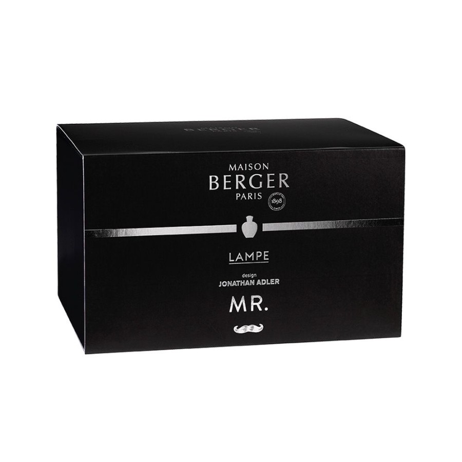 Articoli Da Regalo Lampe Berger Lampade Lampe Berger | Lampe Berger Paris Collezione Mr. In Vetro Laccato Nero