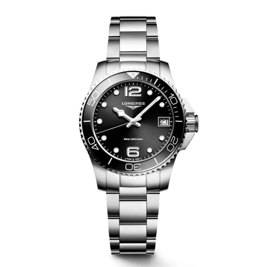 Orologi Longines Orologi Longines Donna | Orologio Longines Hydroconquest Nero 32 Mm