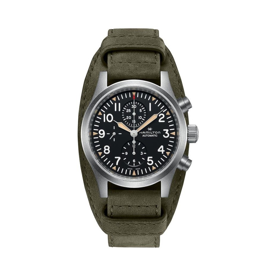 Orologi Hamilton Orologi Hamilton Uomo | Orologio Hamilton Khaki Field Auto Chrono 44 Mm