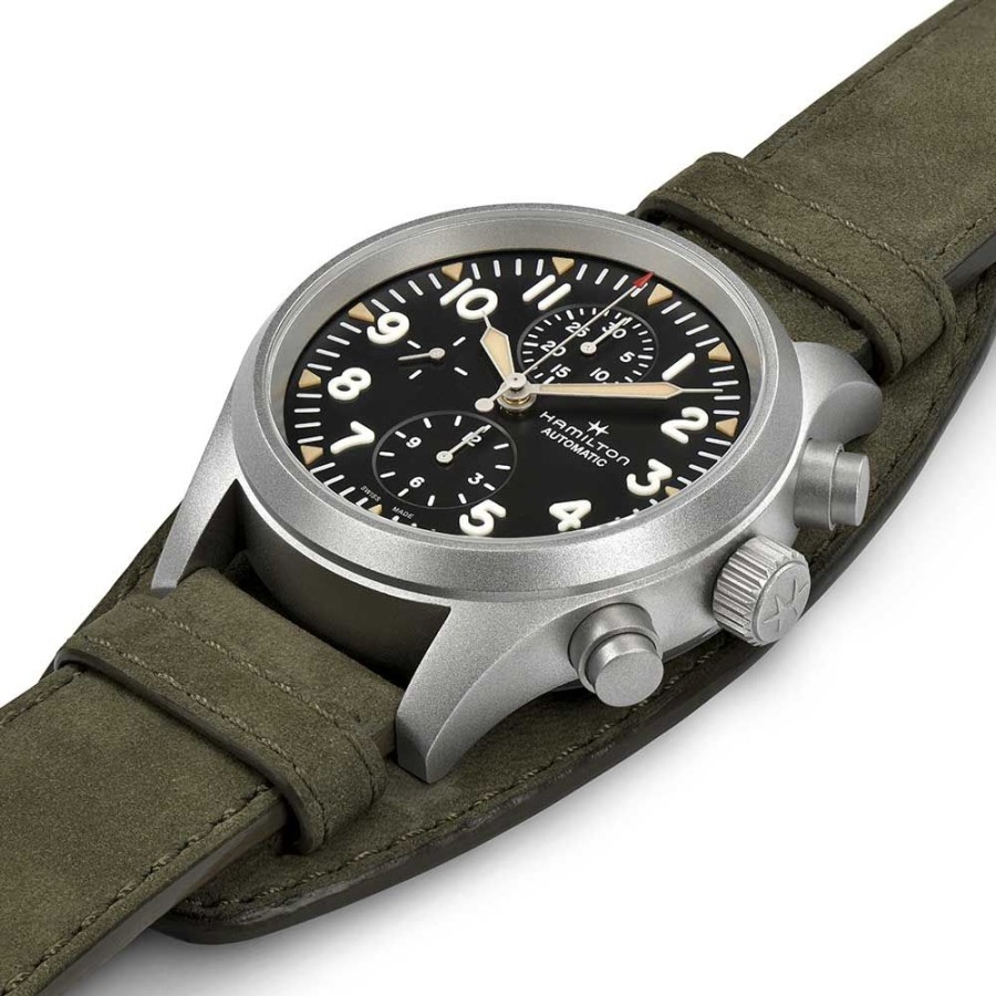 Orologi Hamilton Orologi Hamilton Uomo | Orologio Hamilton Khaki Field Auto Chrono 44 Mm