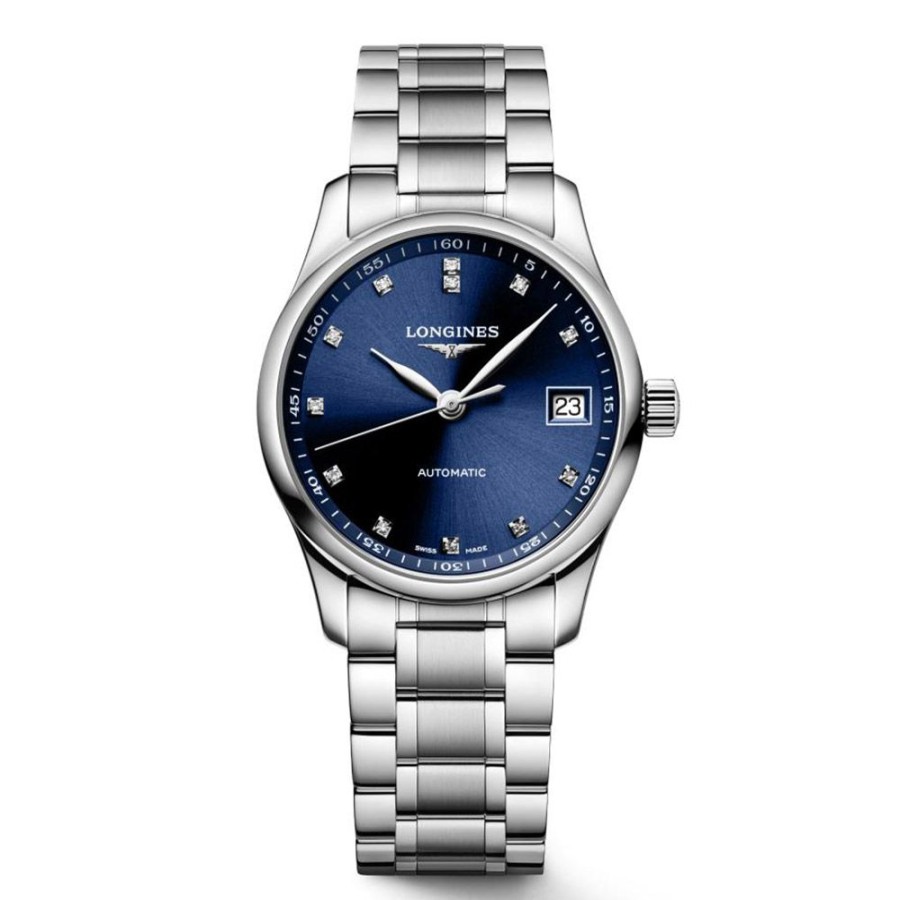 Orologi Longines Orologi Longines Donna | Orologio Longines Master Collection Automatico Acciaio Blu 34Mm