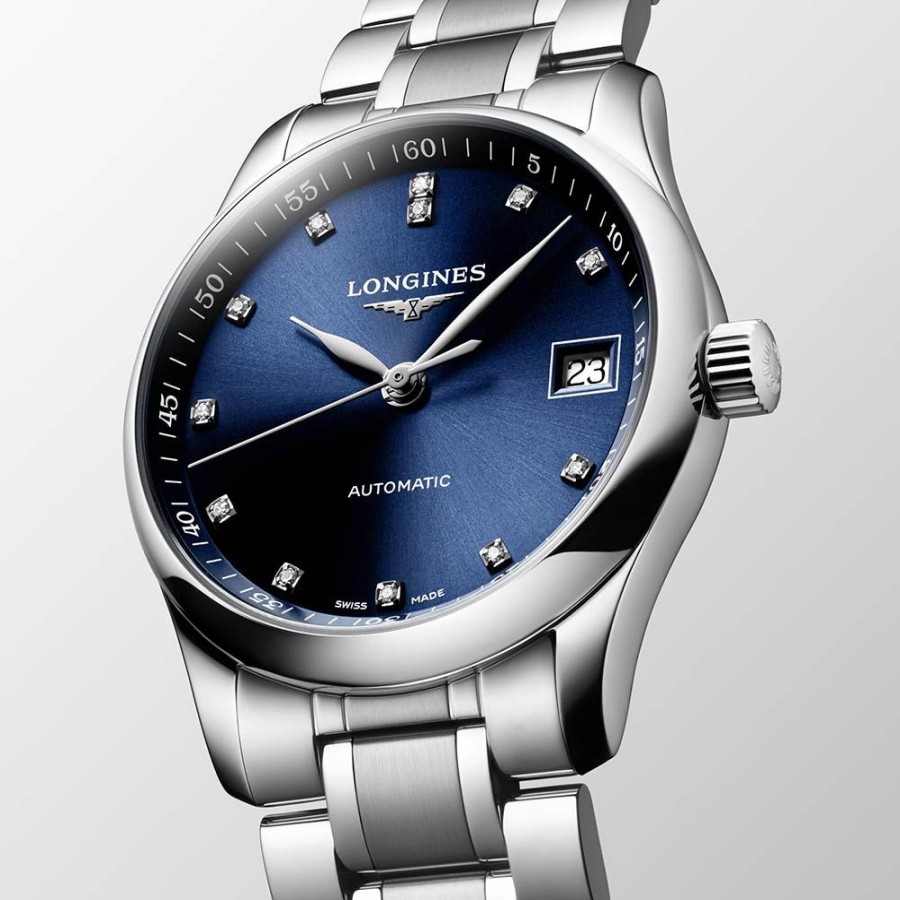 Orologi Longines Orologi Longines Donna | Orologio Longines Master Collection Automatico Acciaio Blu 34Mm