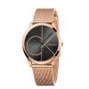 Orologi Calvin Klein Orologi Calvin Klein Uomo | Orologio Calvin Klein Uomo Collezione Minimal In Acciaio Pvd Rosa Mm. 40 Con Bracciale In Maglia Milano