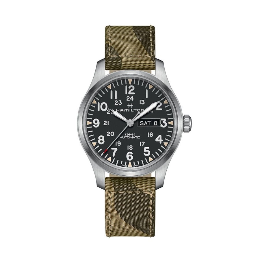 Orologi Hamilton Orologi Hamilton Uomo | Orologio Hamilton Khaki Field Day Date Automatico 42 Mm