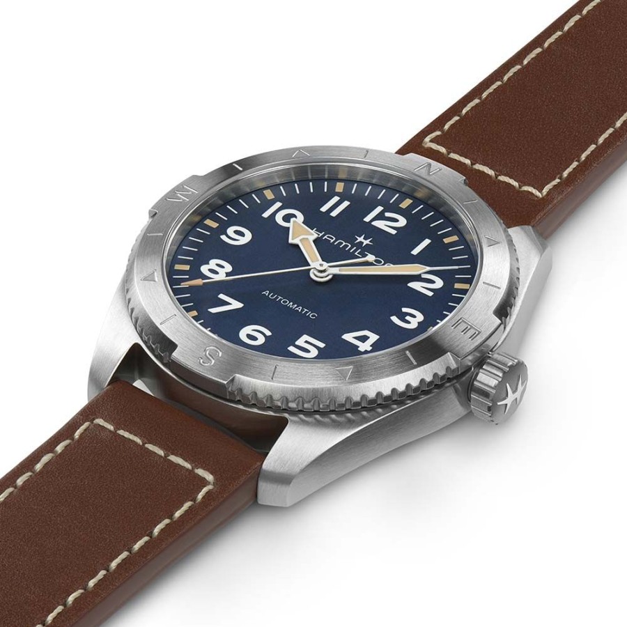 Orologi Hamilton Orologi Hamilton Uomo | Orologio Hamilton Khaki Field Expedition Blu Auto 41 Mm