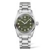 Orologi Longines Orologi Longines Uomo | Orologio Longines Spirit Automatico Acciaio Verde Opaco 40 Mm