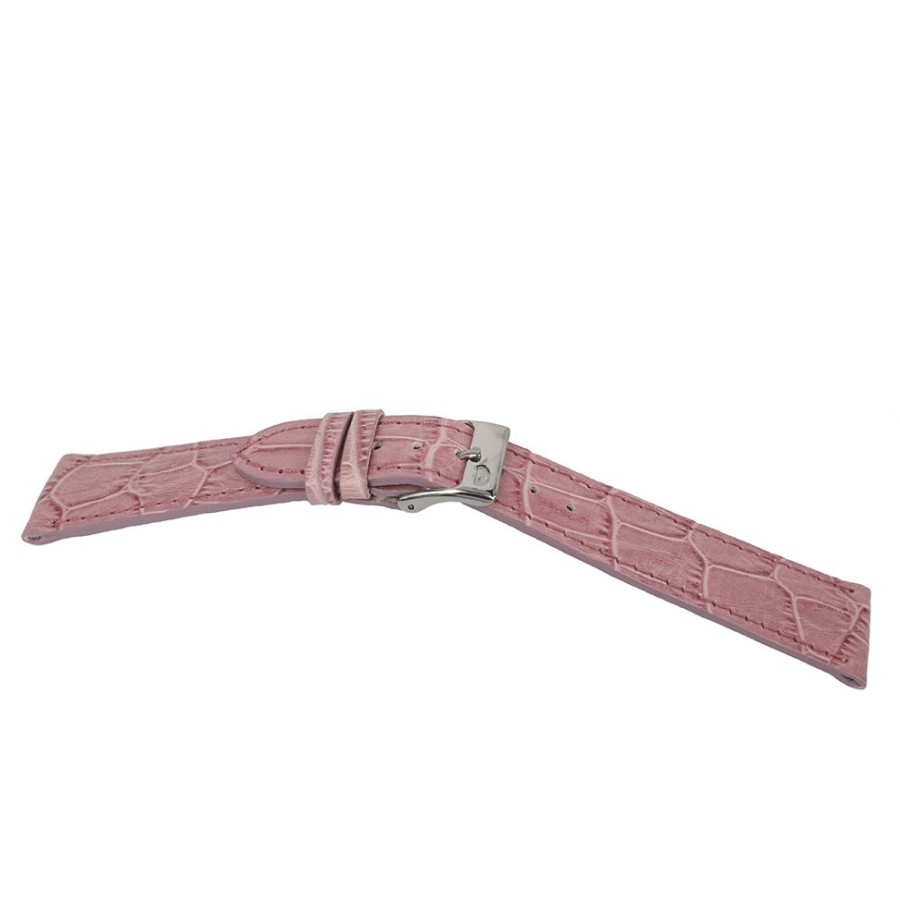 Orologi Campagnolo | Cinturino Orologio In Pelle Stampata Colore Rosa Larghezza 20 Mm