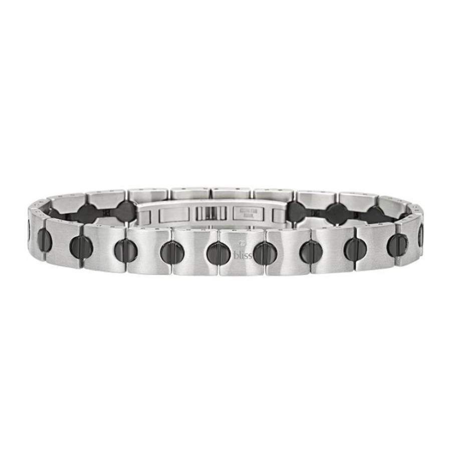 Gioielli Bliss Outlet Gioielli | Bracciale Bliss Uomo Rider Acciaio